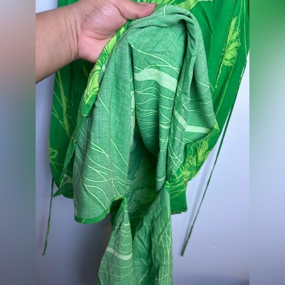 VTG Y2K R&K Originals Midi Dress Women Size 10 Beaded Sequins Floral Slits Hem - Picture 10 of 15